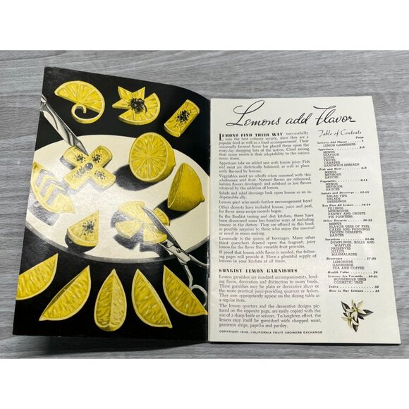 Vintage Sunkist Lemons Recipe Cookbook 1930s Booklet Kitchen Art - Picture 2 of 7